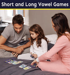 Sample WOWELs word cards featuring 70 CVC and long vowel words for blending