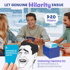 The Christian Meme Game 75-meme set invites lively, wholesome laughter