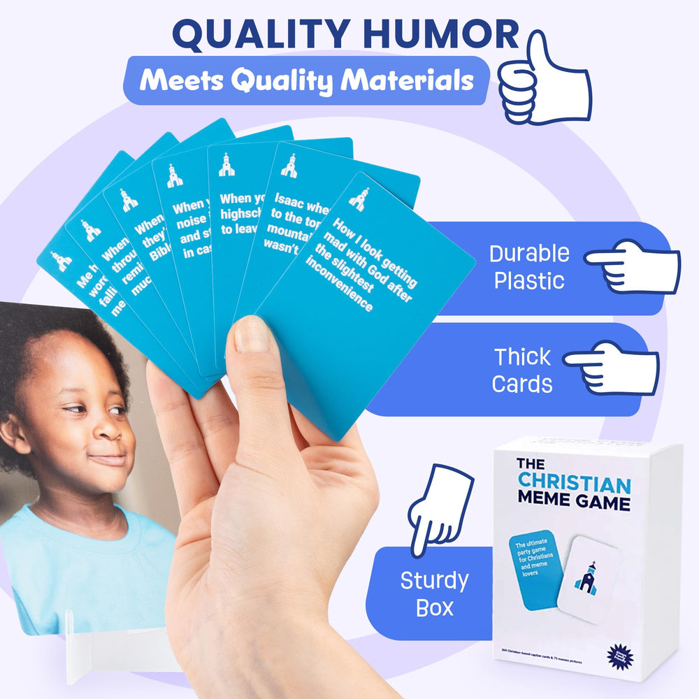 The Christian Meme Game teens and adults pack appeals to a wide audience