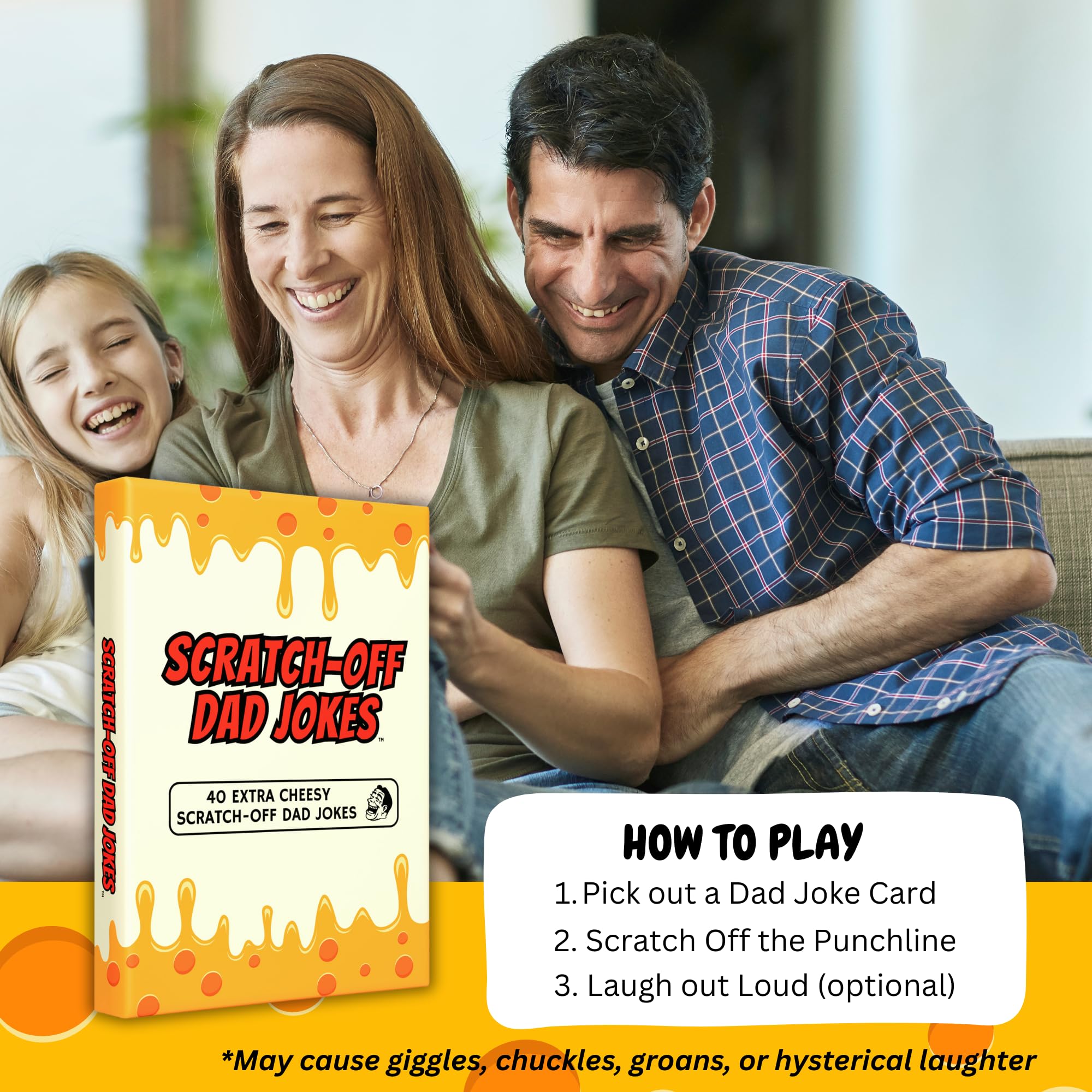 The Dad Joke 3000 family game night setup invites shared laughter.