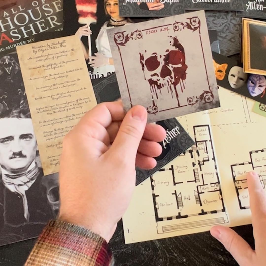 The Deadbolt Mystery Society The Fall of The House of Asher QR codes unlock clues.