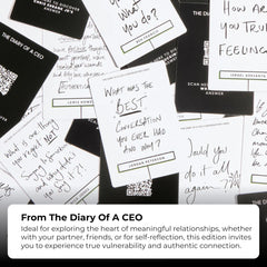 The Diary Of A CEO Level 2 Open Up prompts for deeper sharing.