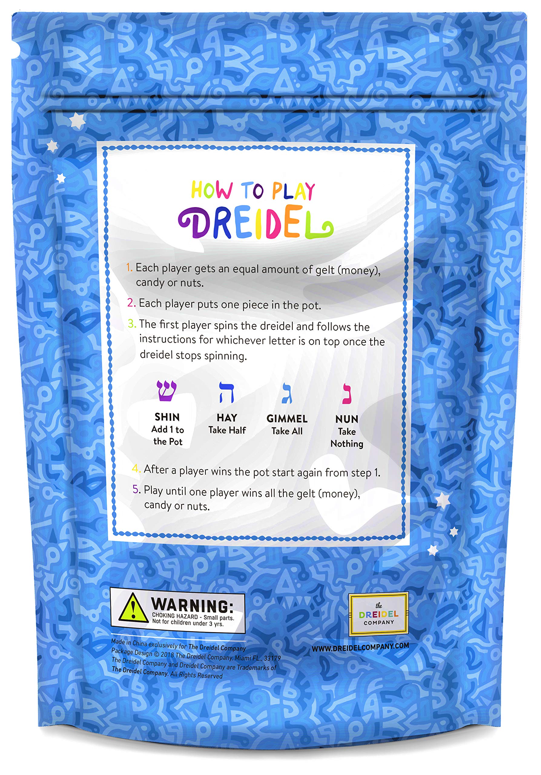 The Dreidel Company wooden dreidels shown for classroom activity ideas.