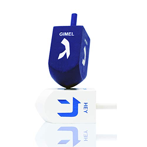 Dreidel with foil embossed letters from The Dreidel Company for authentic look