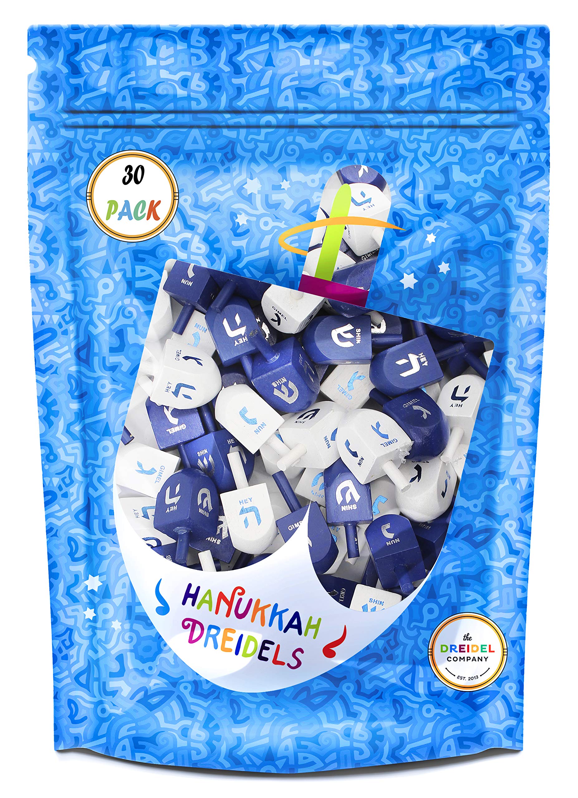 The Dreidel Company hand-painted dreidel set for festive celebration