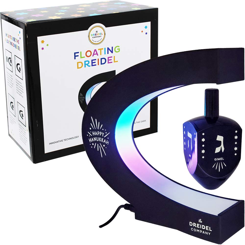 The Dreidel Company levitating technology showcases magnetic suspension and smooth rotation.