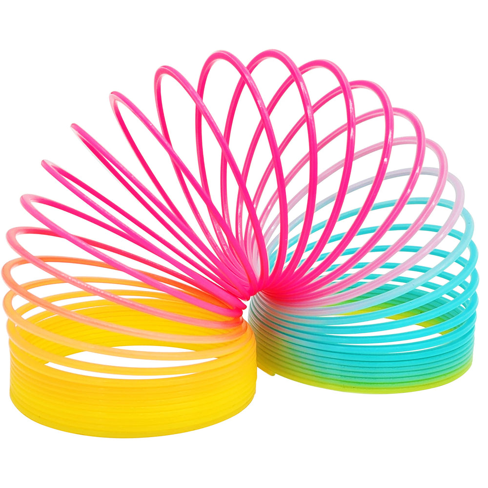 Bright multicolor coil spring by The Dreidel Company for classroom rewards
