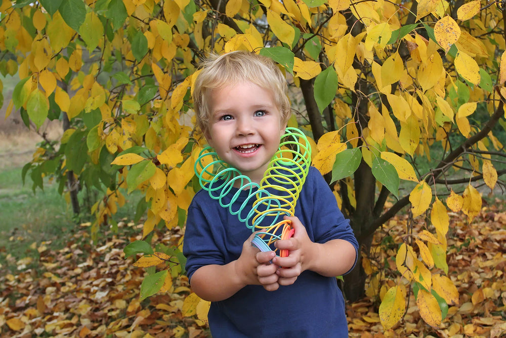 Colorful Dreidel Company coil spring toy suitable for goody bags