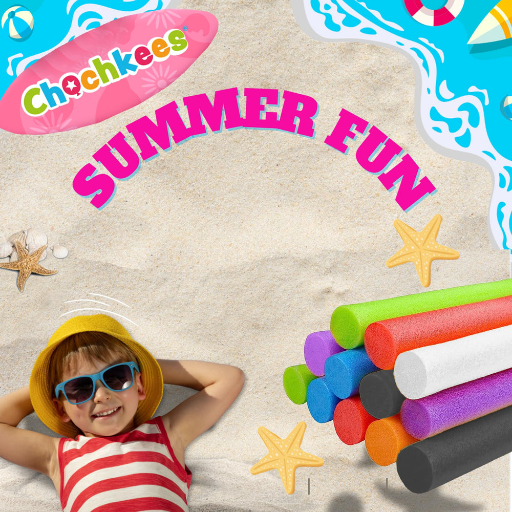 The Dreidel Company pool party noodles in water for group play