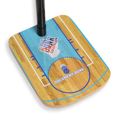 The Document Dunk mini hoop on a desk adds sporty flair and casual play.