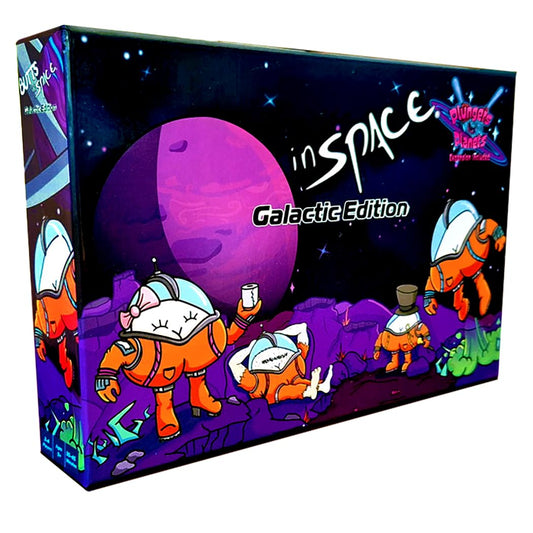 The Dusty Tophat Booties Space Galactic Edition cover, inviting game night fun.