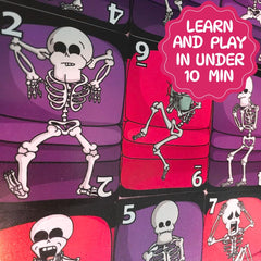 The Dusty Tophat Couch Skeletons play area set up for quick two-player rounds.