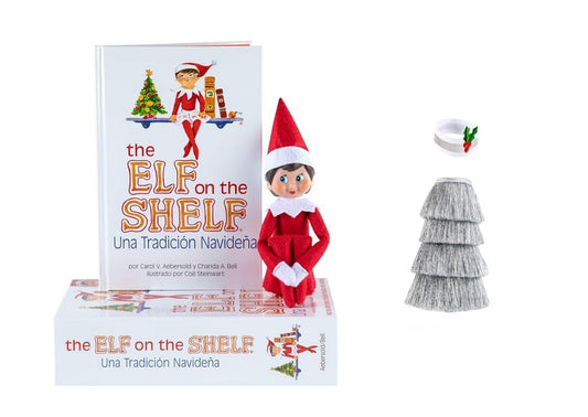 The Elf on the Shelf blue-eyed girl figure ready for holiday storytelling and family traditions.