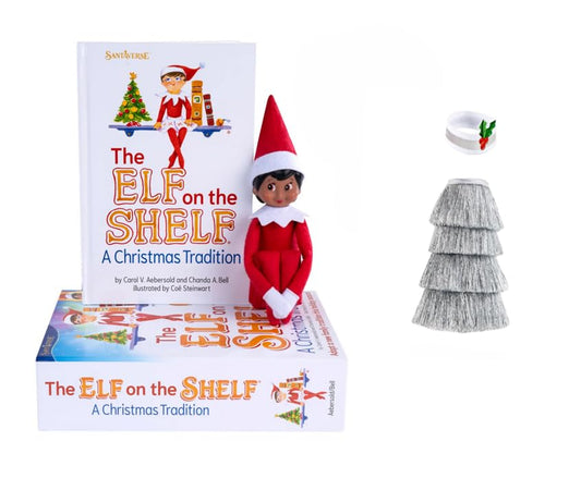 The Elf on the Shelf brown-eyed Scout Elf ready for holiday storytelling and imaginative play.