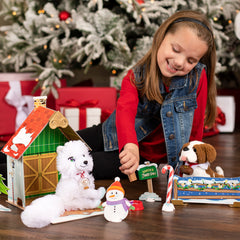 The Elf on the Shelf Cabin Playset portable packaging showcases simple transport.