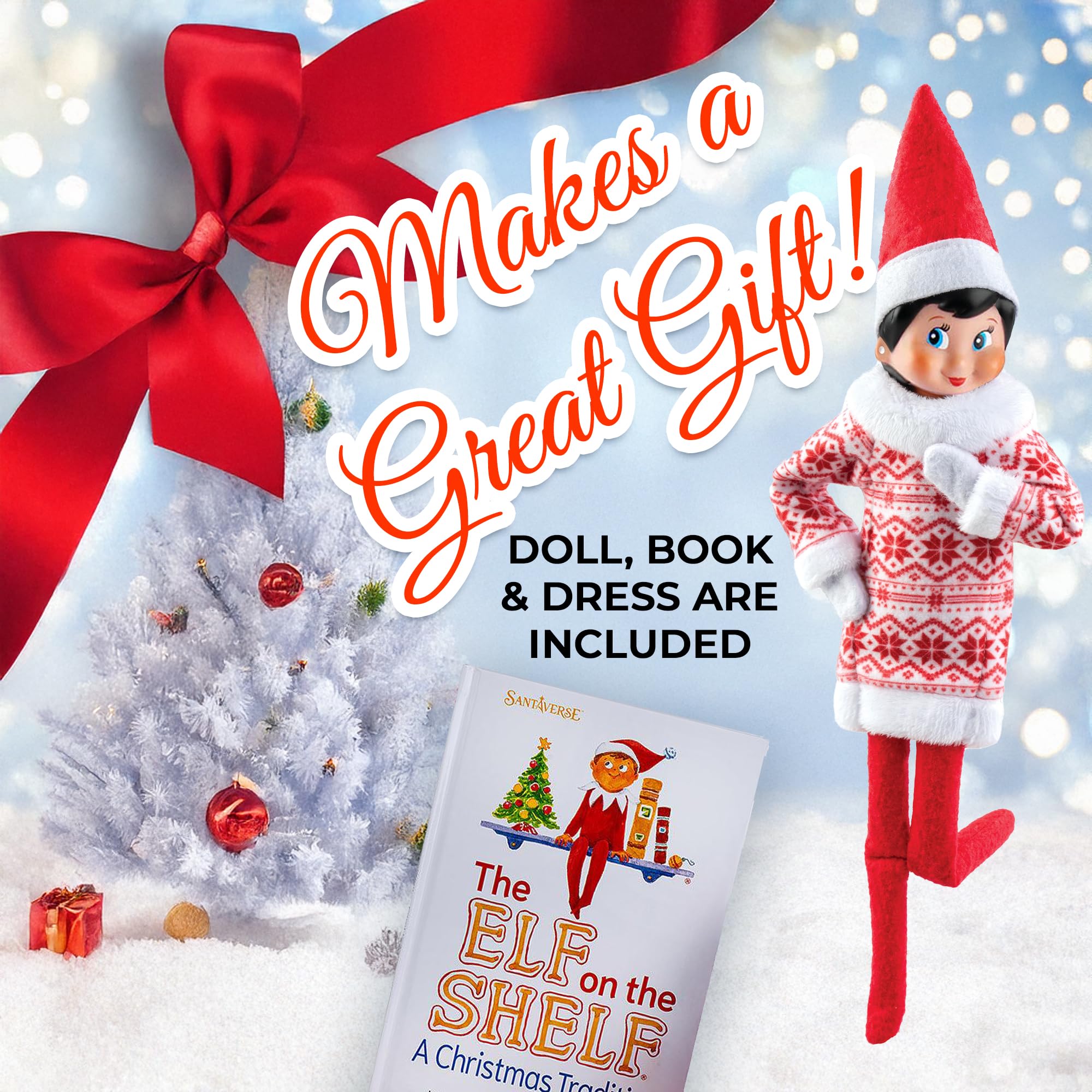 The Elf on the Shelf Christmas storybook cover features vibrant illustrations for family reading.