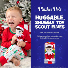 The Elf on the Shelf Girl Plushee Pal Light ready for squeezes and cuddles.