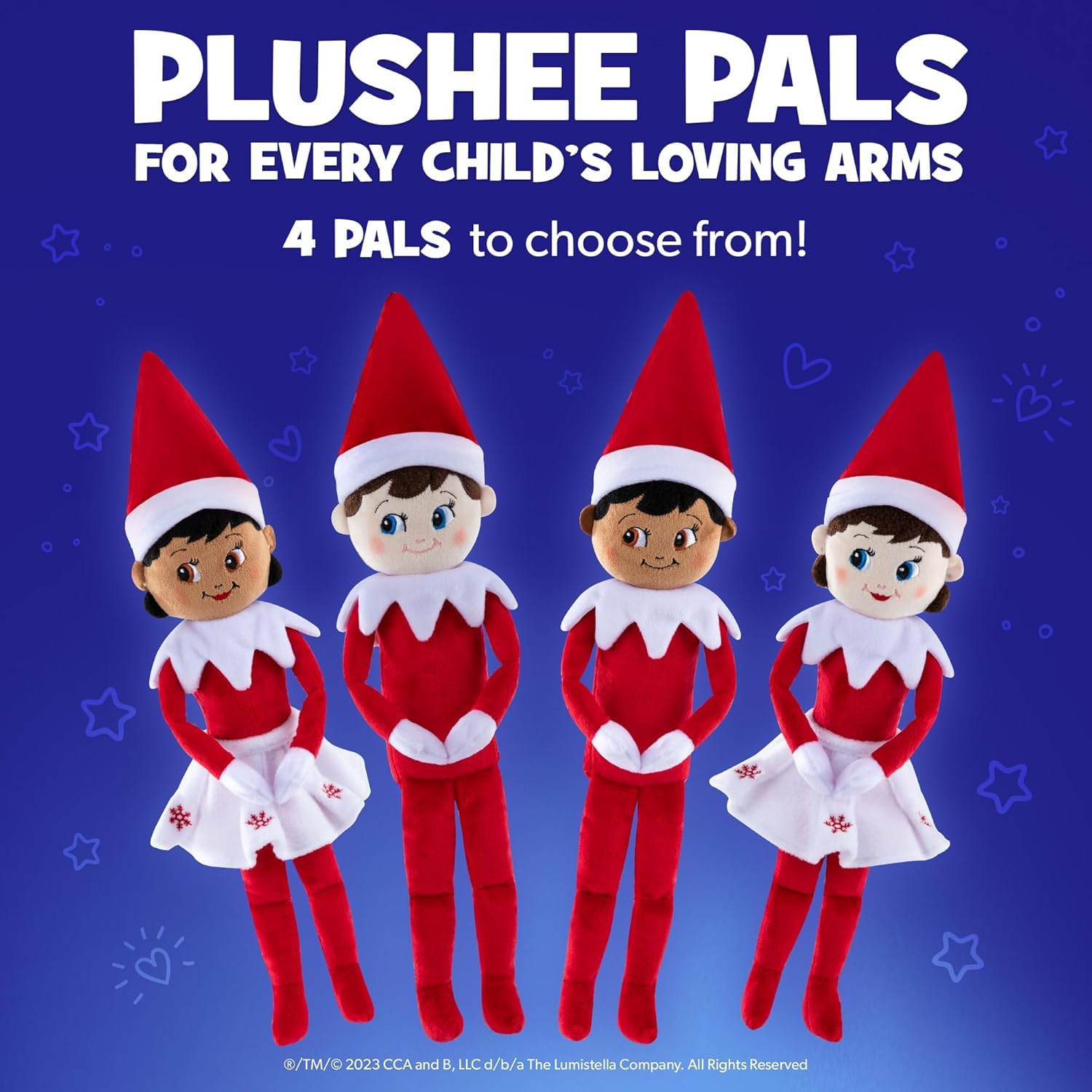 Close-up of ultra-soft material from The Elf on the Shelf Plushee Pal Light.