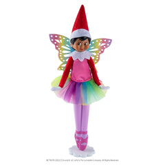 The Elf on the Shelf MagiFreez Rainbow Snow Pixie felt wings evoke whimsy in play.