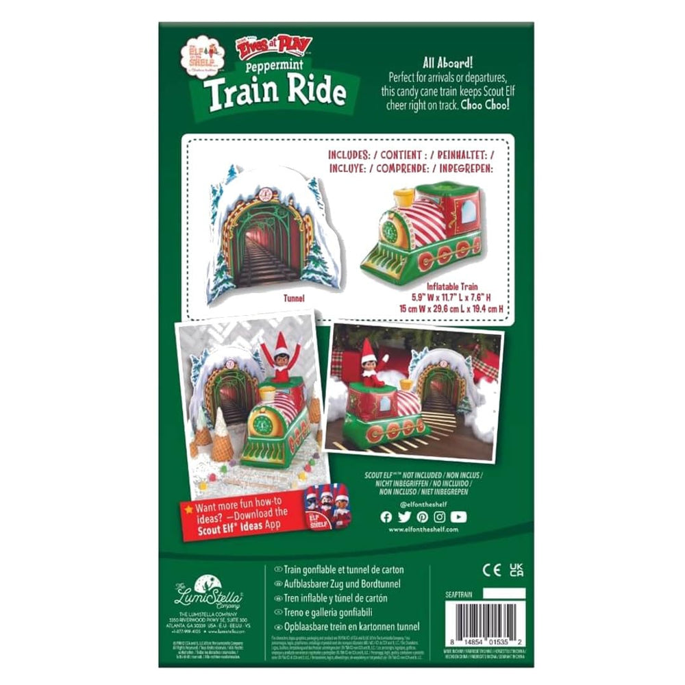 The Elf on the Shelf Peppermint Train Ride creates a cheerful holiday scene the whole family enjoys.