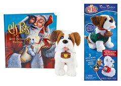 The Elf on the Shelf Saint Bernard pup plush for cozy storytelling.