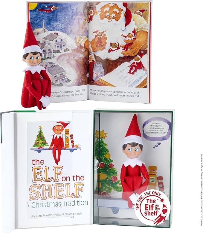 The Elf on the Shelf Spanish-language book cover for cozy bedtime reading.