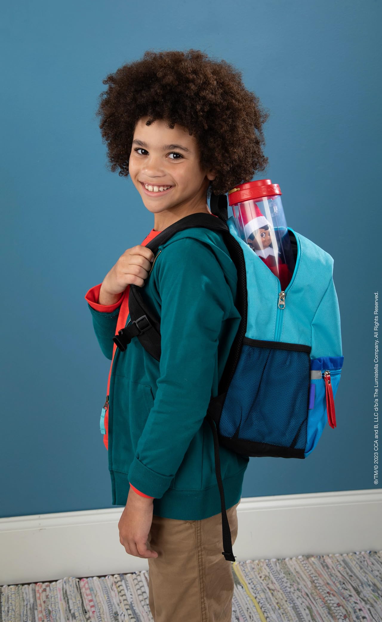 Spirited travel scene promotes easy packing and shared holiday moments.