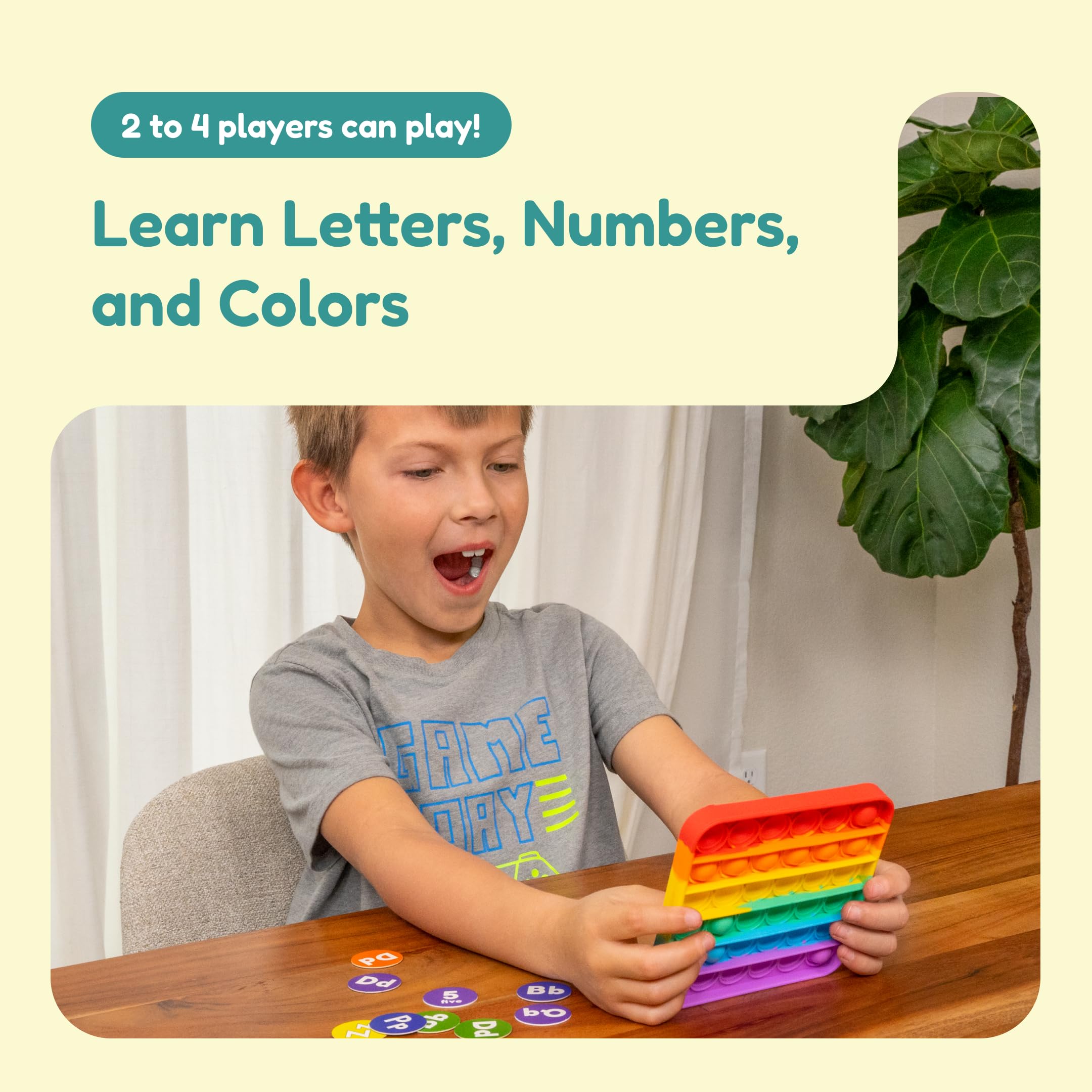 The Fidget Game is designed for 2–6 players, ideal for family game nights.