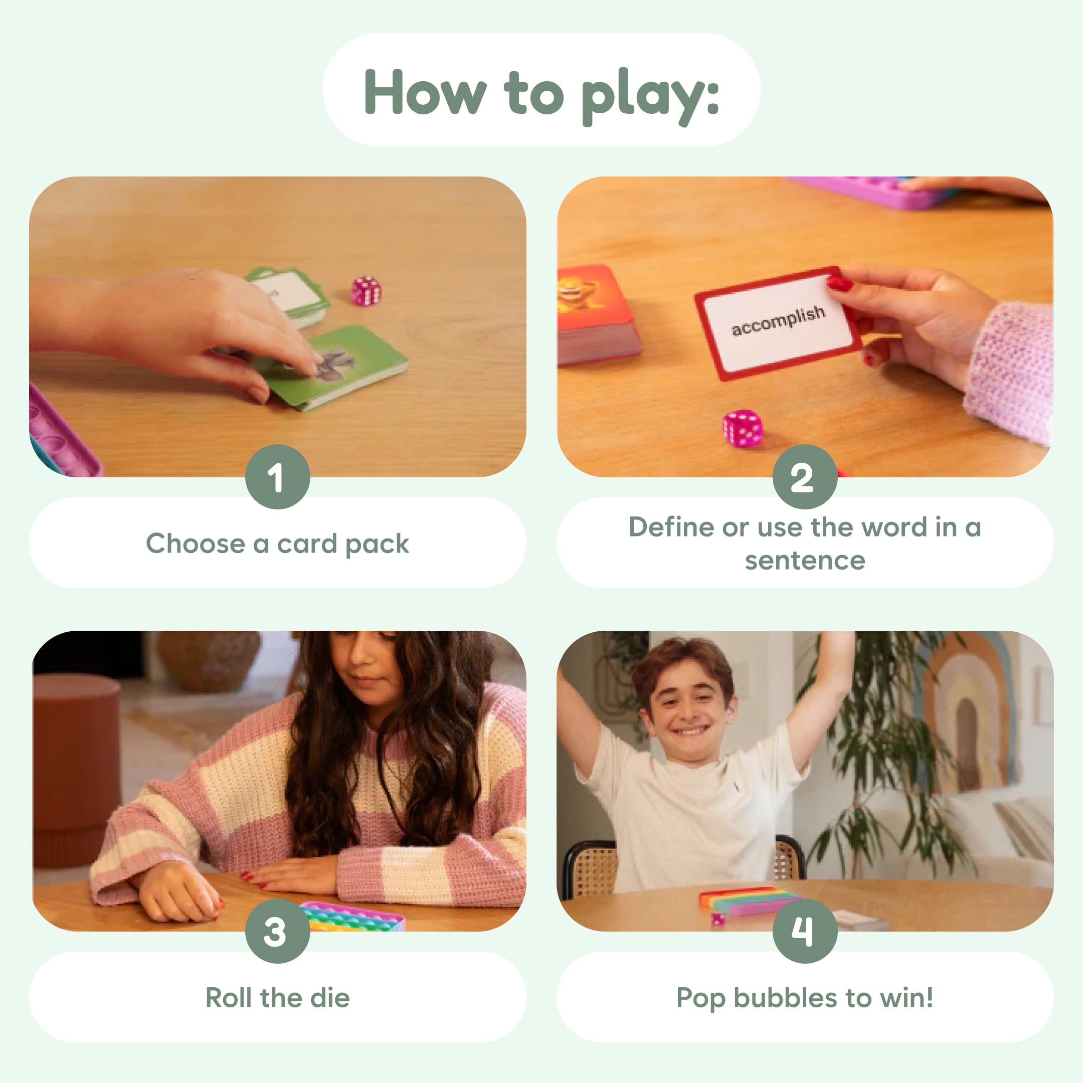 The Fidget Game grade 6 cards to boost advanced vocabulary and critical discussion.