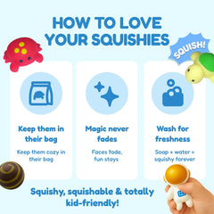 The Fidget Game SquishyLand sensory toys provide tactile stimulation for focus.