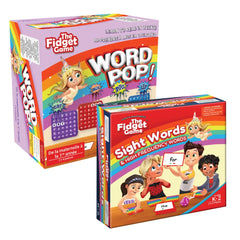 The Fidget Game flashcards support Dolch word practice for early readers.
