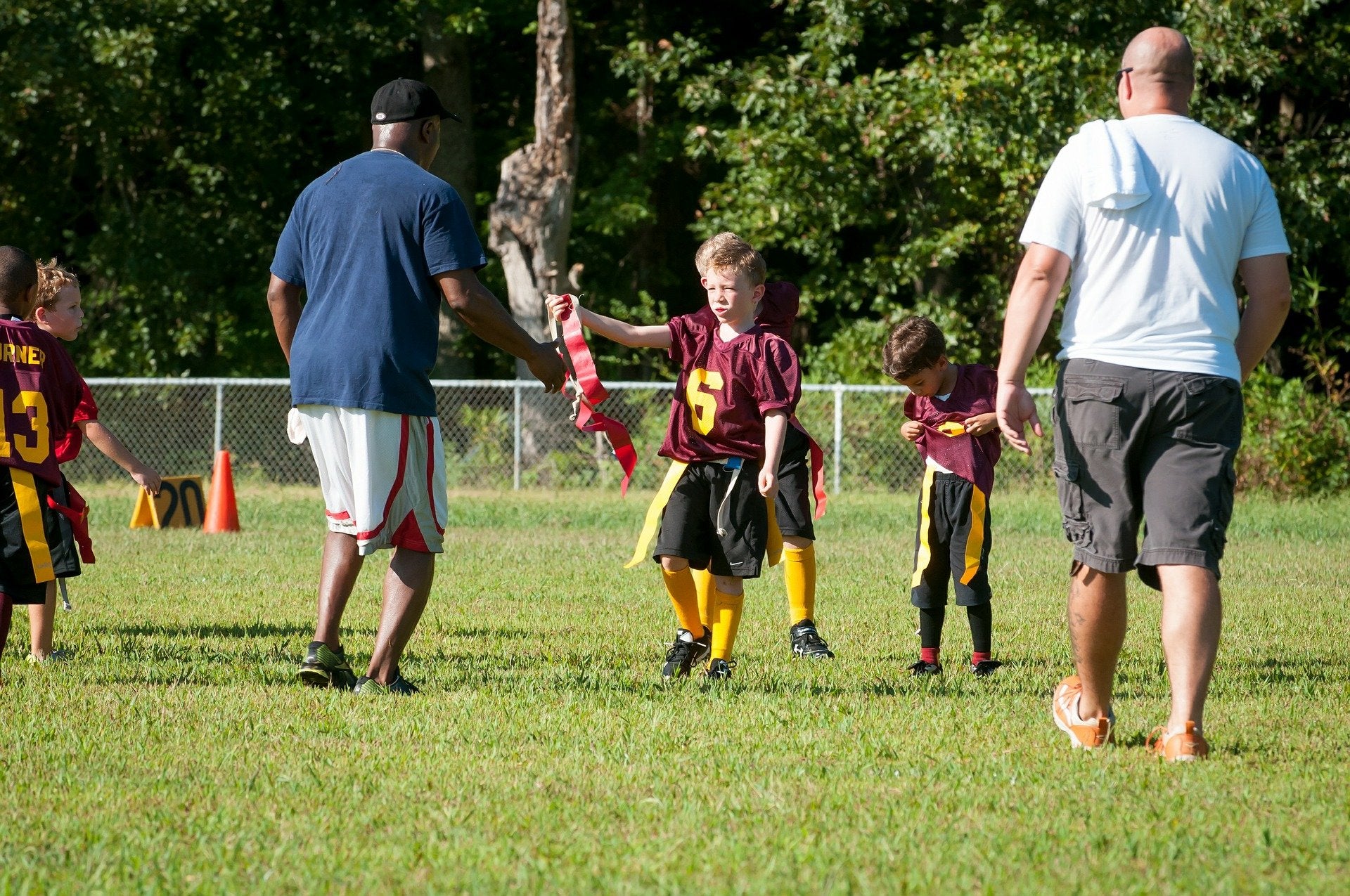 The Football Shop soft rubber football for easy throwing and catching.