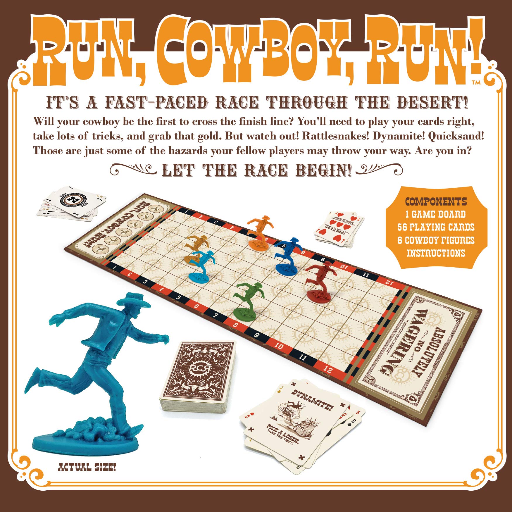 The Fruckus Company desert race board highlights hazards for exciting play