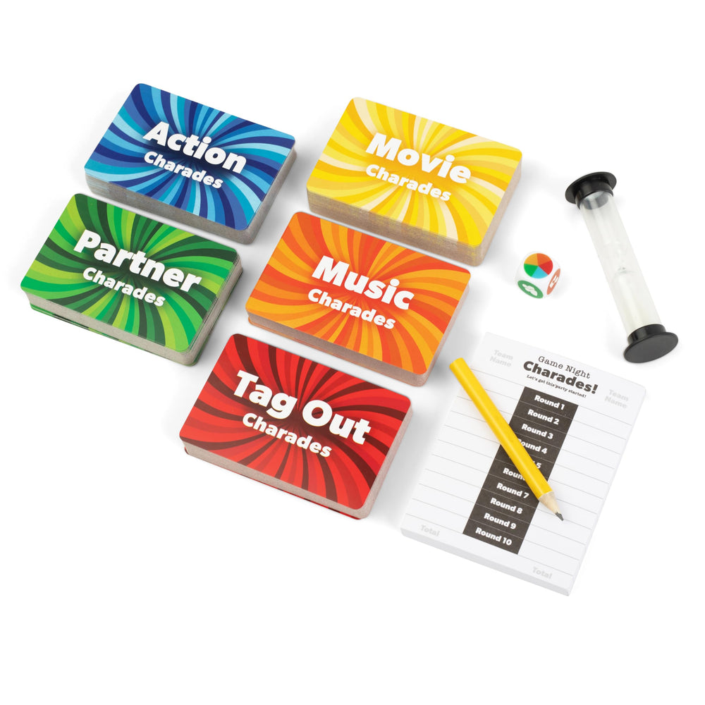 The GAME CHEF Charades Category Partner cards encourage collaboration and fast thinking.