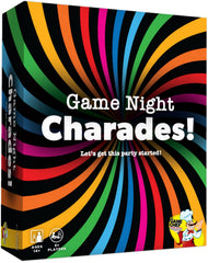 The GAME CHEF Game Night Charades Pack with cards for lively family fun.