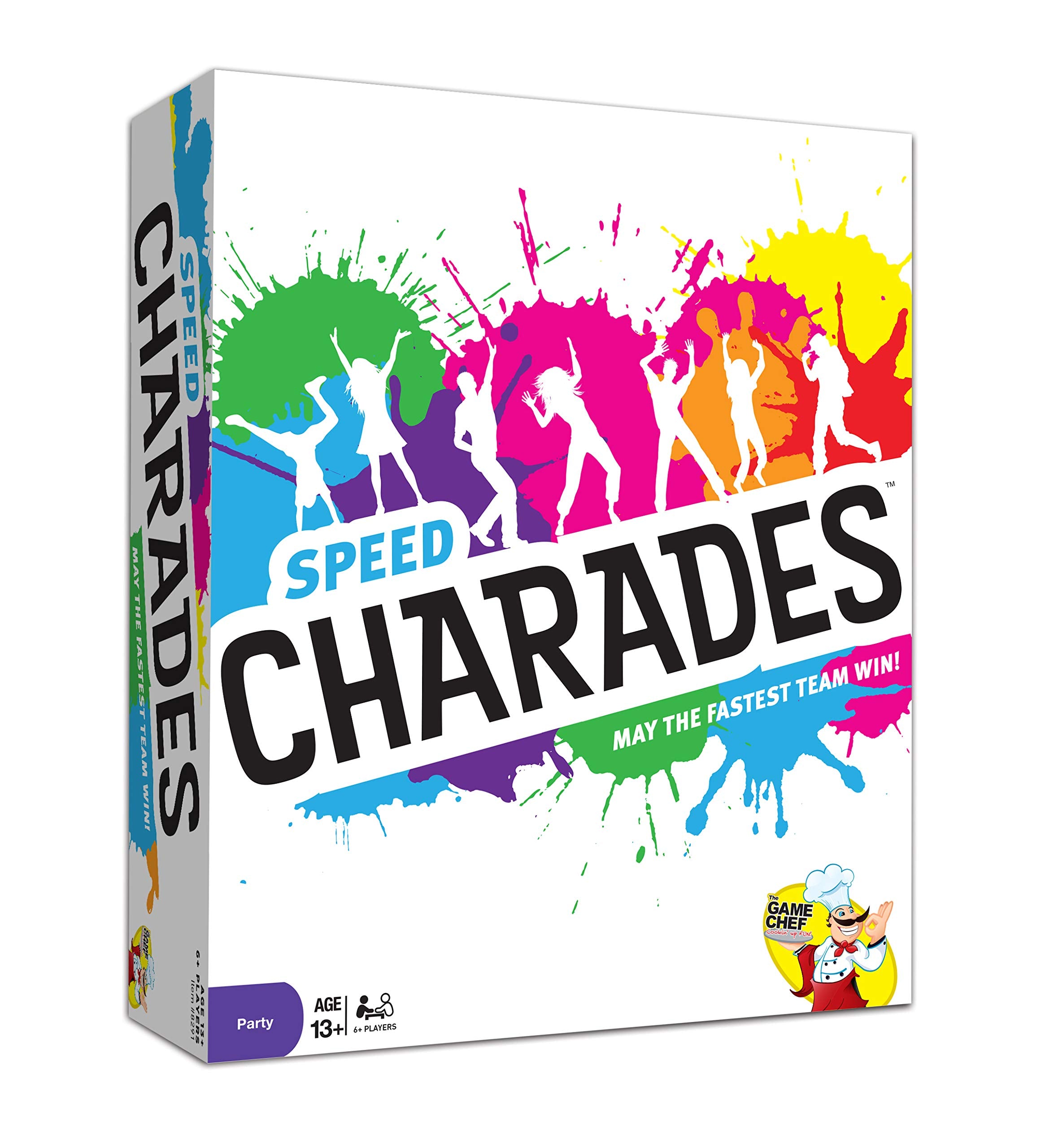 The GAME CHEF Speed Charades card setup enables fast, interactive group play.