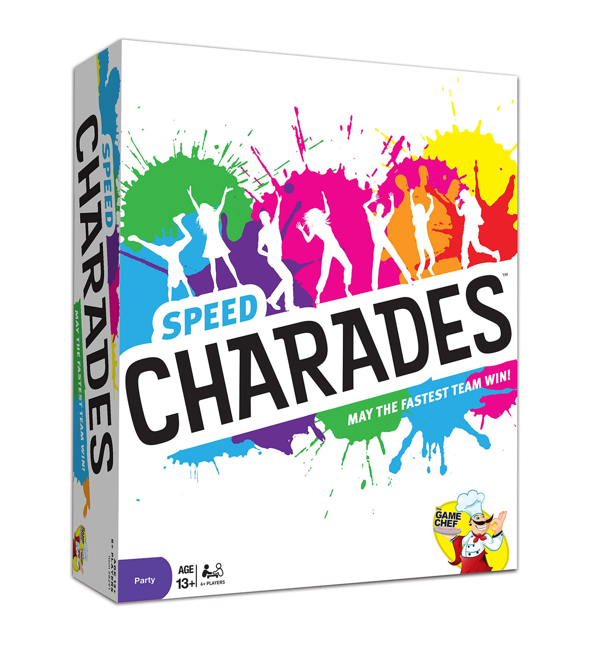 The GAME CHEF Speed Charades card setup enables fast, interactive group play.