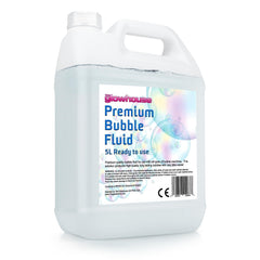 The Glowhouse Premium Bubble Solution bottle ready to refill bubble machines for long-lasting bubbles.