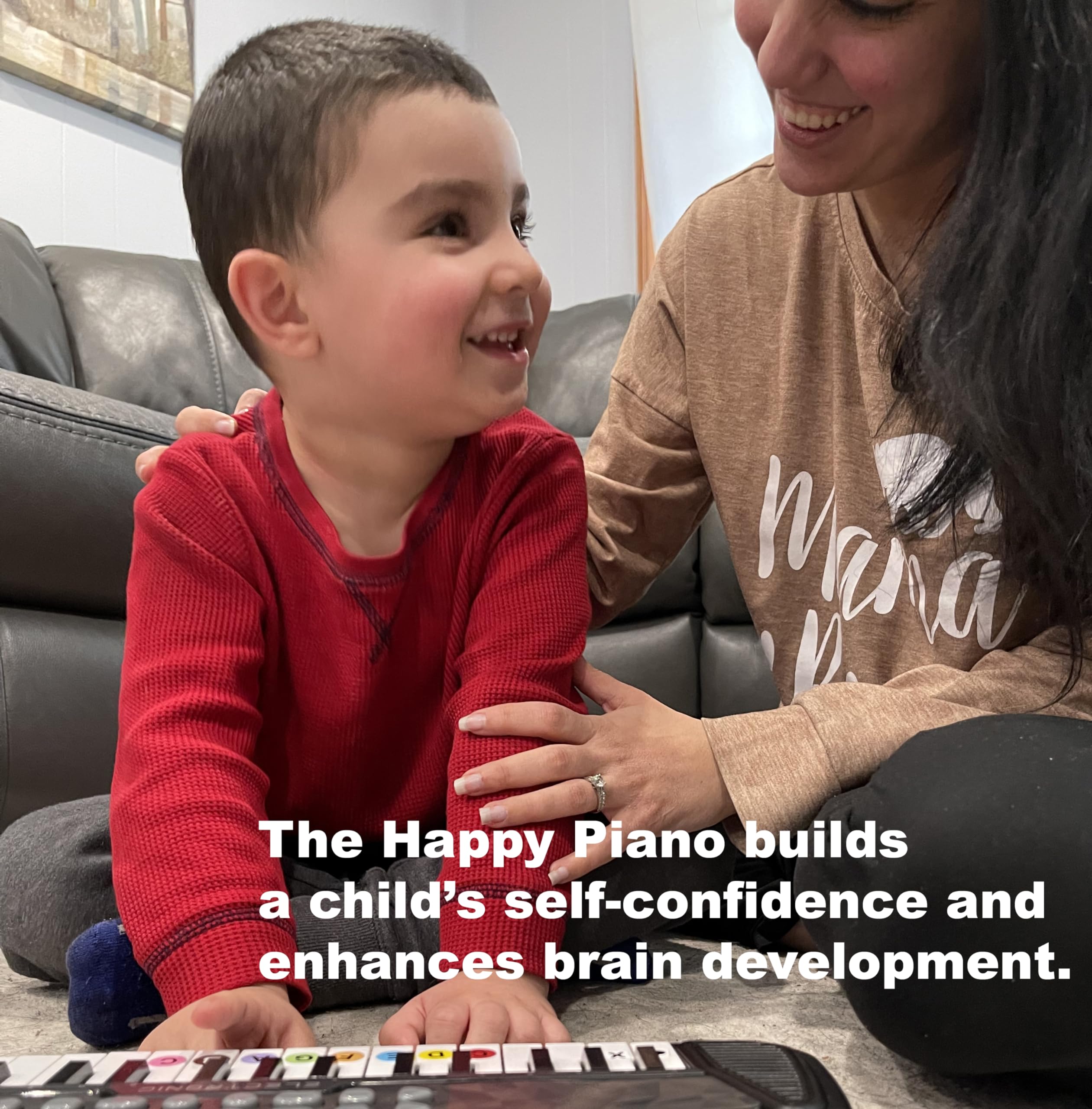 The Happy Piano Kit large teaching tool lets kids 'play' with toes, reinforcing rhythm basics.