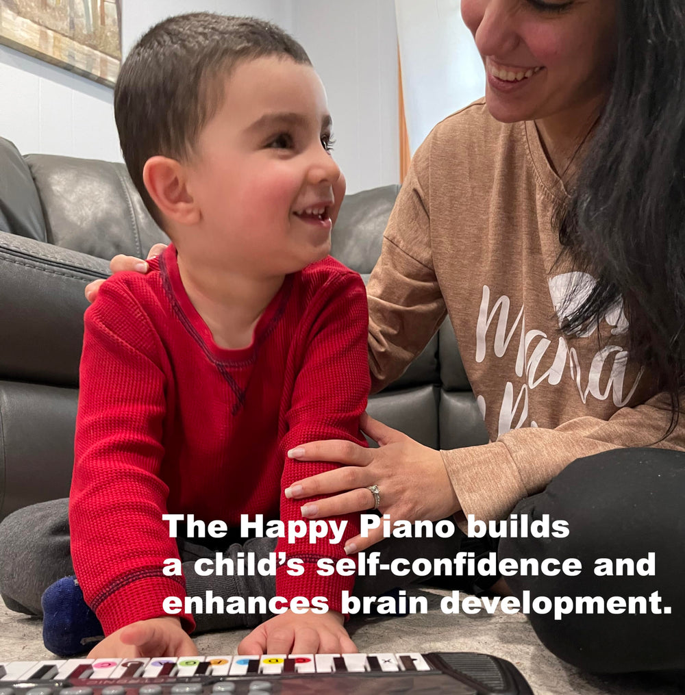The Happy Piano Kit large teaching tool lets kids 'play' with toes, reinforcing rhythm basics.
