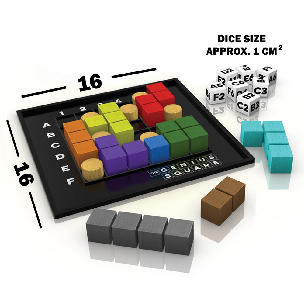 Travel-friendly box makes The Genius Square easy to take anywhere