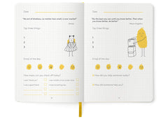 The HappyMe Journal compact size fits backpacks for school or travel.