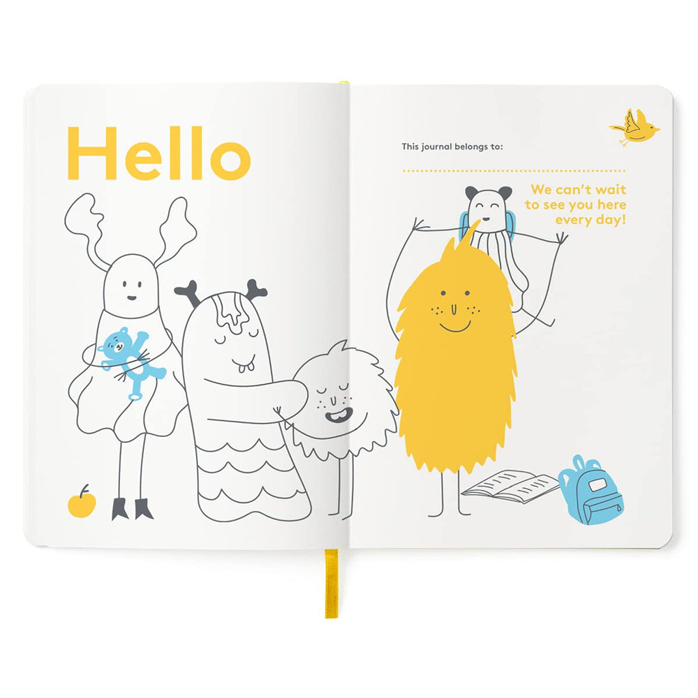 The HappyMe Journal expanded format provides space for doodles and notes.