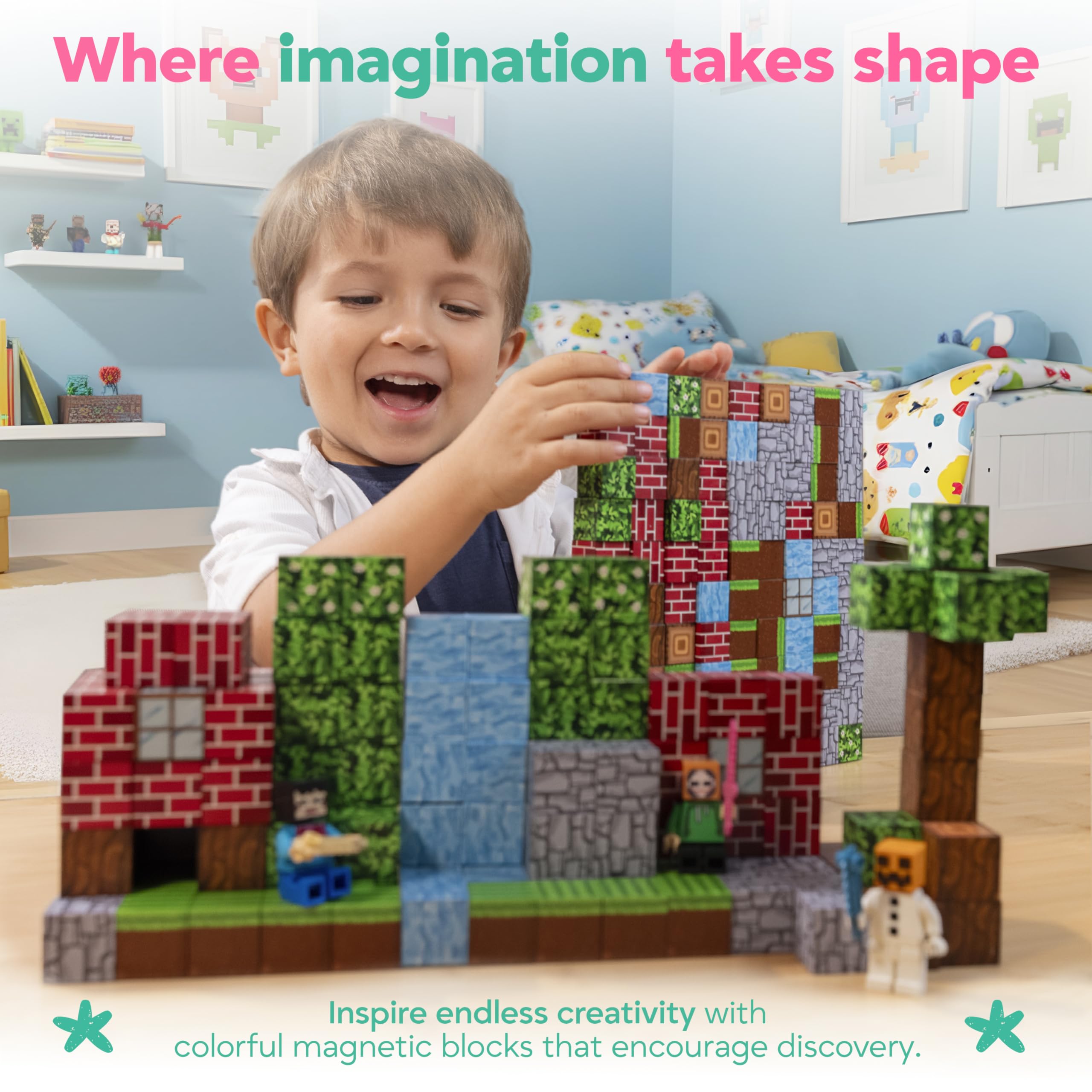 The Household Best THB idea booklet sparks patterns and stories for guided or free builds.
