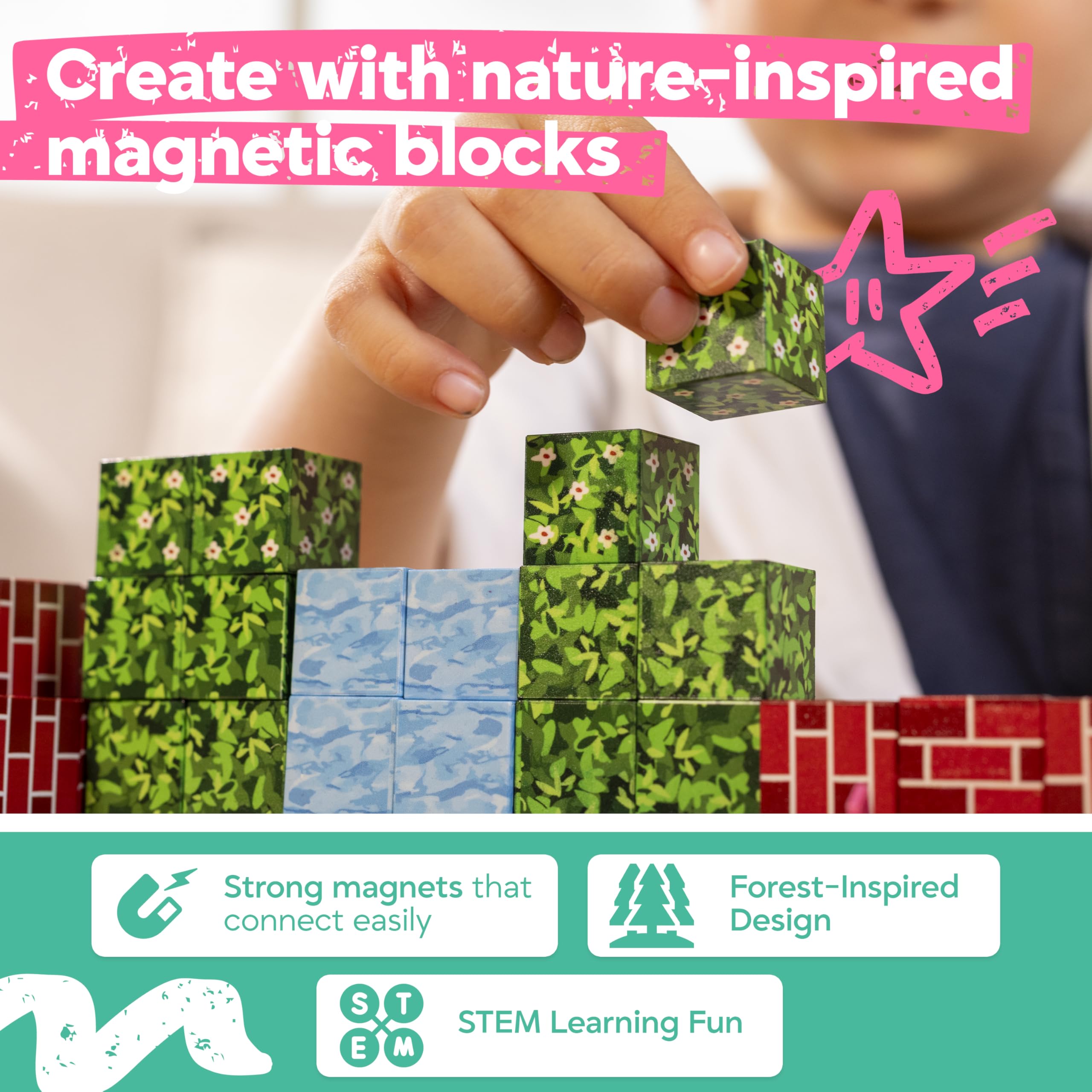 The Household Best THB set supports open-ended play and creative building for kids.