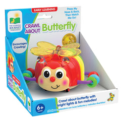 The Learning Journey butterfly front view showing colorful face and lights for engagement