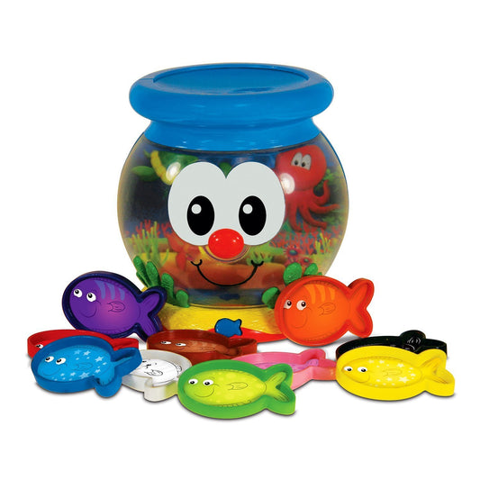 The Learning Journey Color Fun Fish Bowl front view showing colorful bowl and fish, promotes color learning