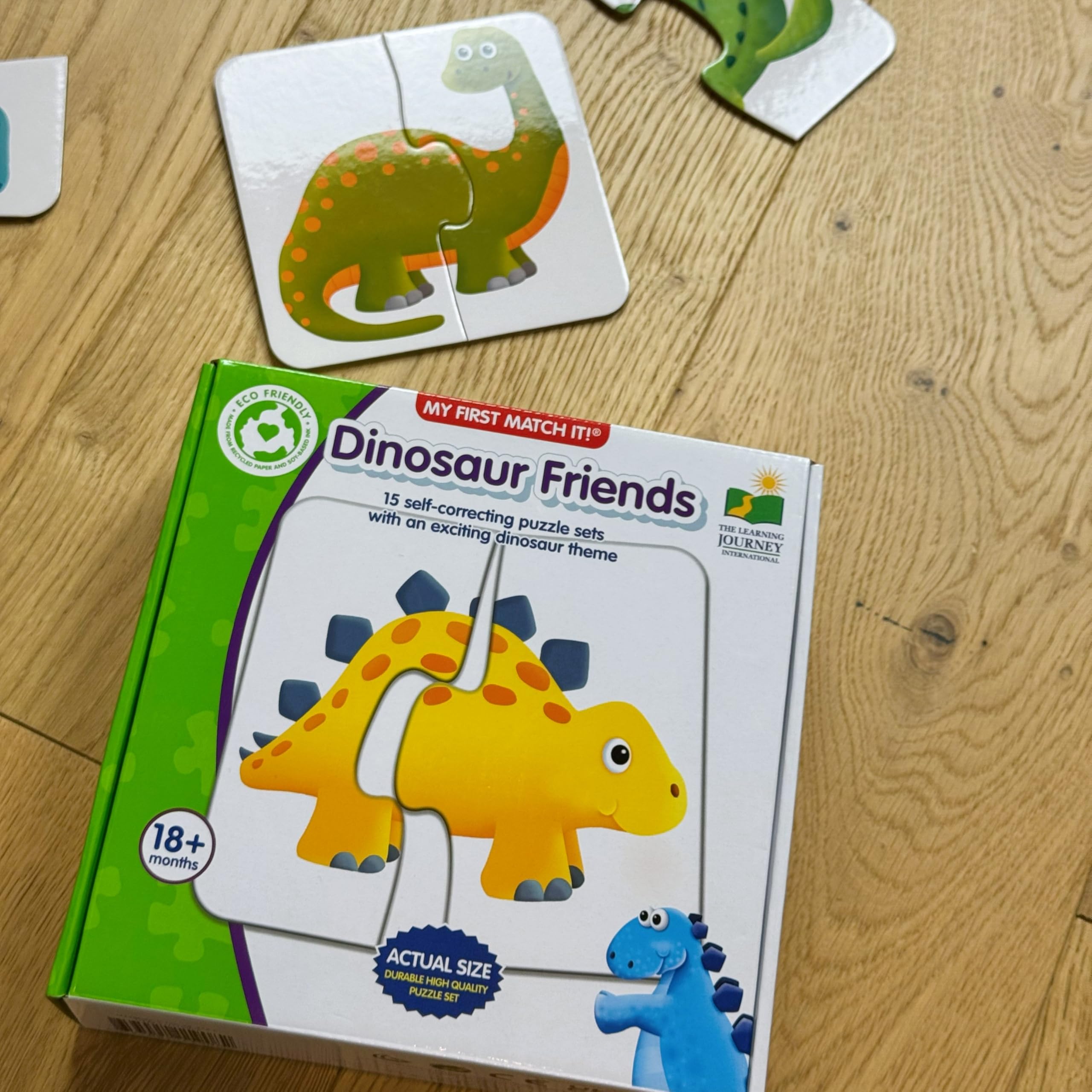 The Learning Journey toddler matching a dinosaur pair boosting focus and confidence