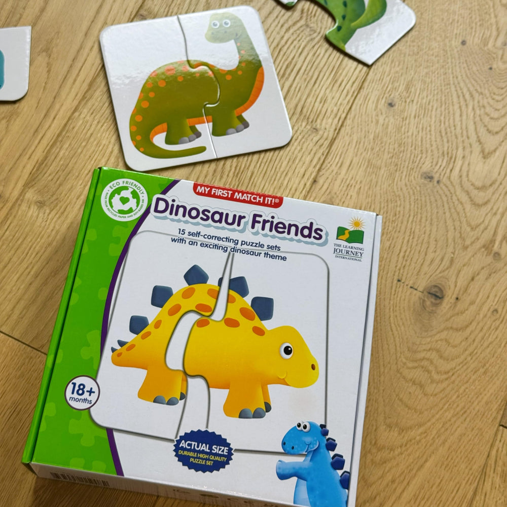The Learning Journey toddler matching a dinosaur pair boosting focus and confidence
