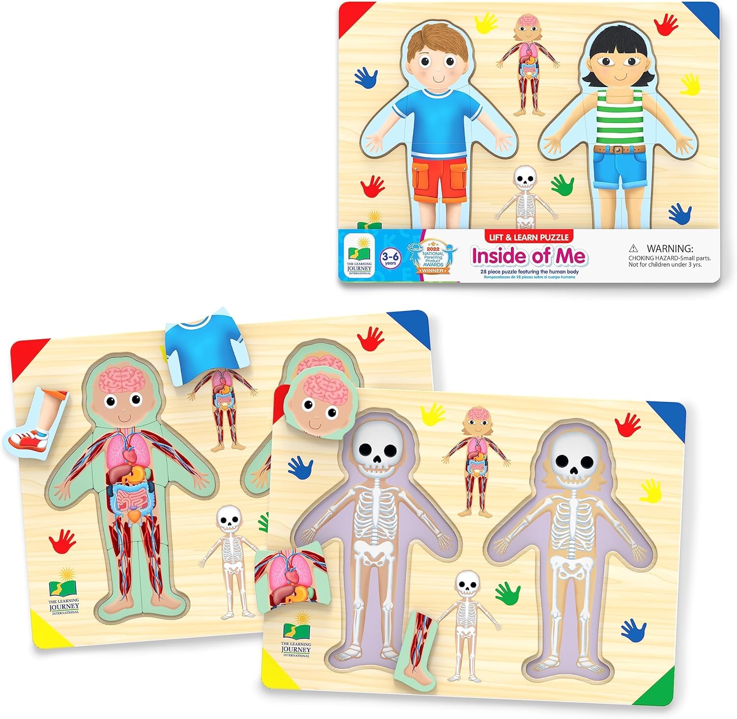The Learning Journey front packaging showing puzzle and learning benefits